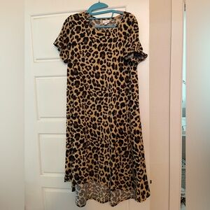 LuLaRoe Black and Tan Carly dress
